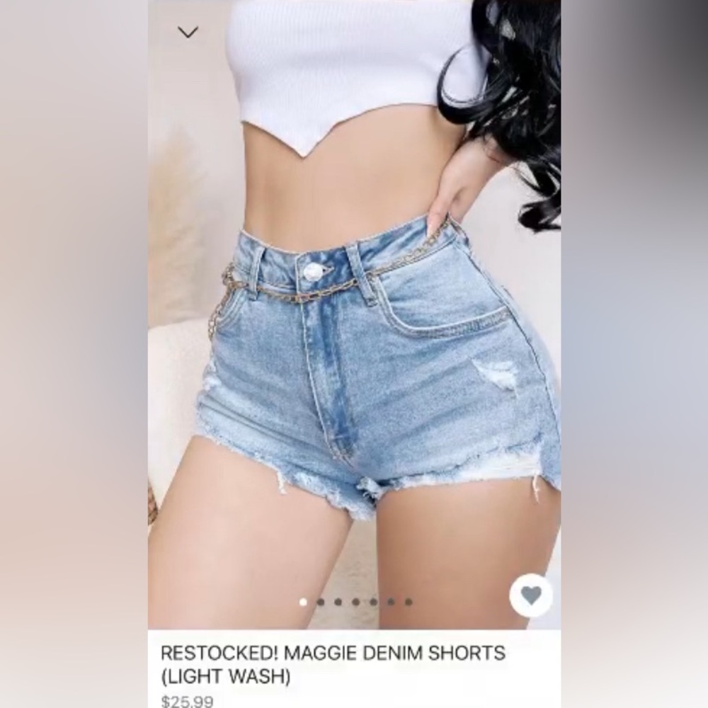 Maggie Denim Shorts 🤍